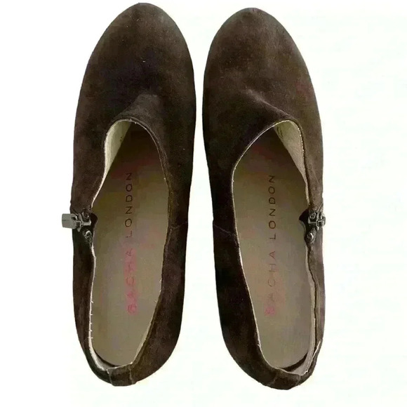 Sacha London Virgo Hidden Wedge Platform Ankle Booties Womens Size 8.5. Brown - Picture 5 of 12